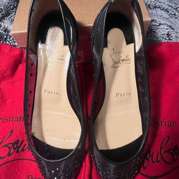 Authentic Christian Louboutin Follis Strass Black - Picture 3 of 10